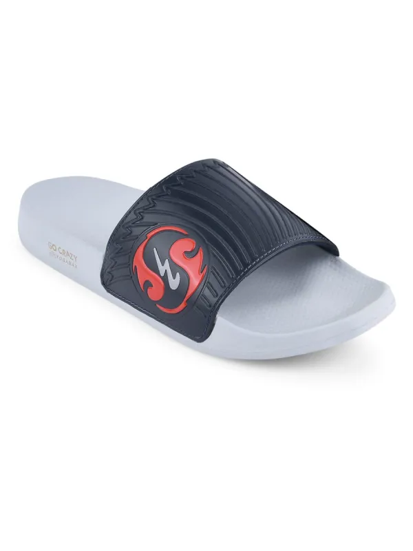 SL-430 Blue Men's Slides sold by Campus Shoes