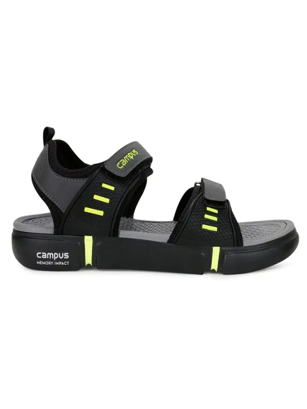 SD-024 Black Men's Sports Sandals sold by Campus Shoes