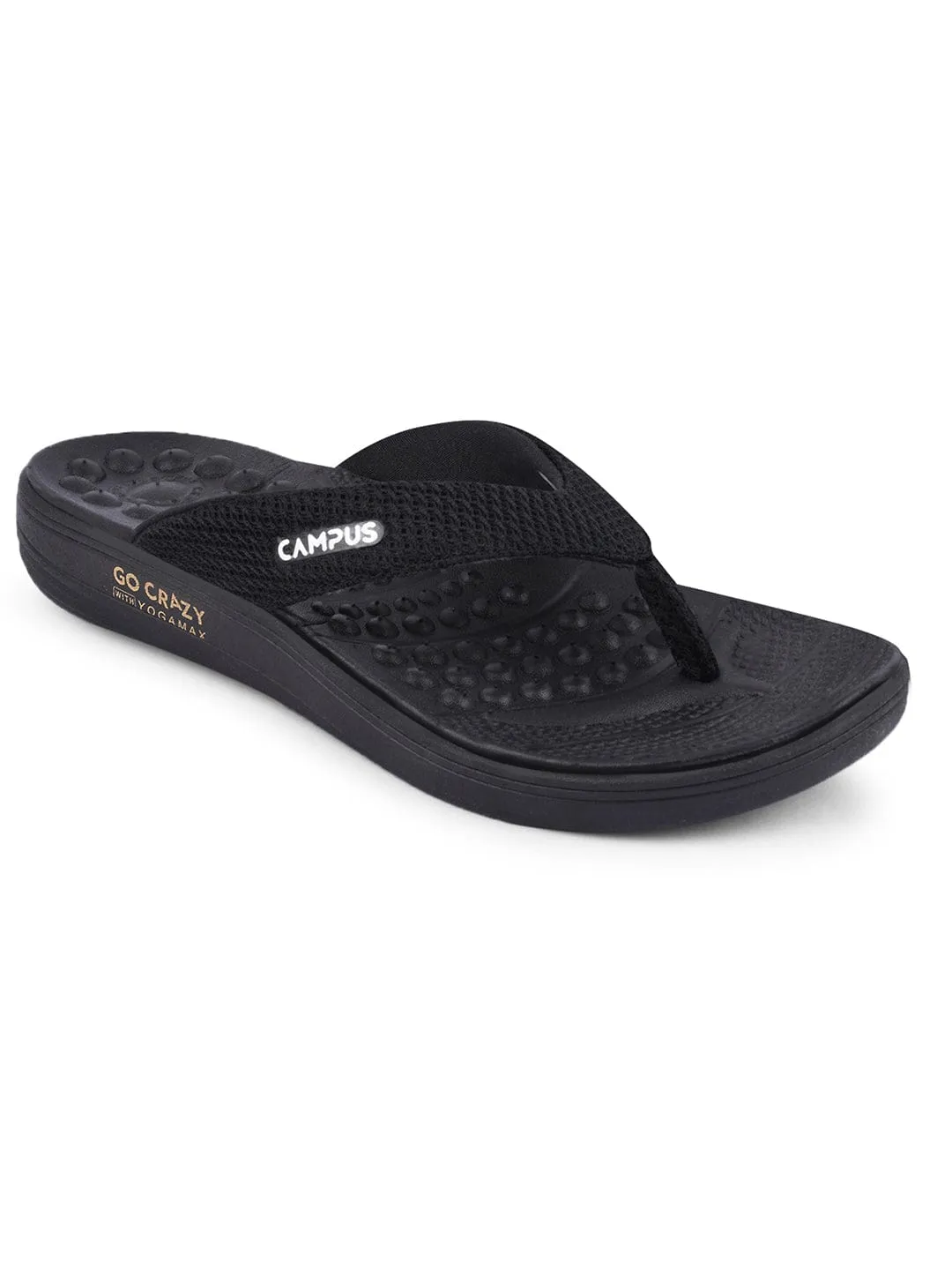 SL-411L-A Black Women's Flip Flops sold by Campus Shoes
