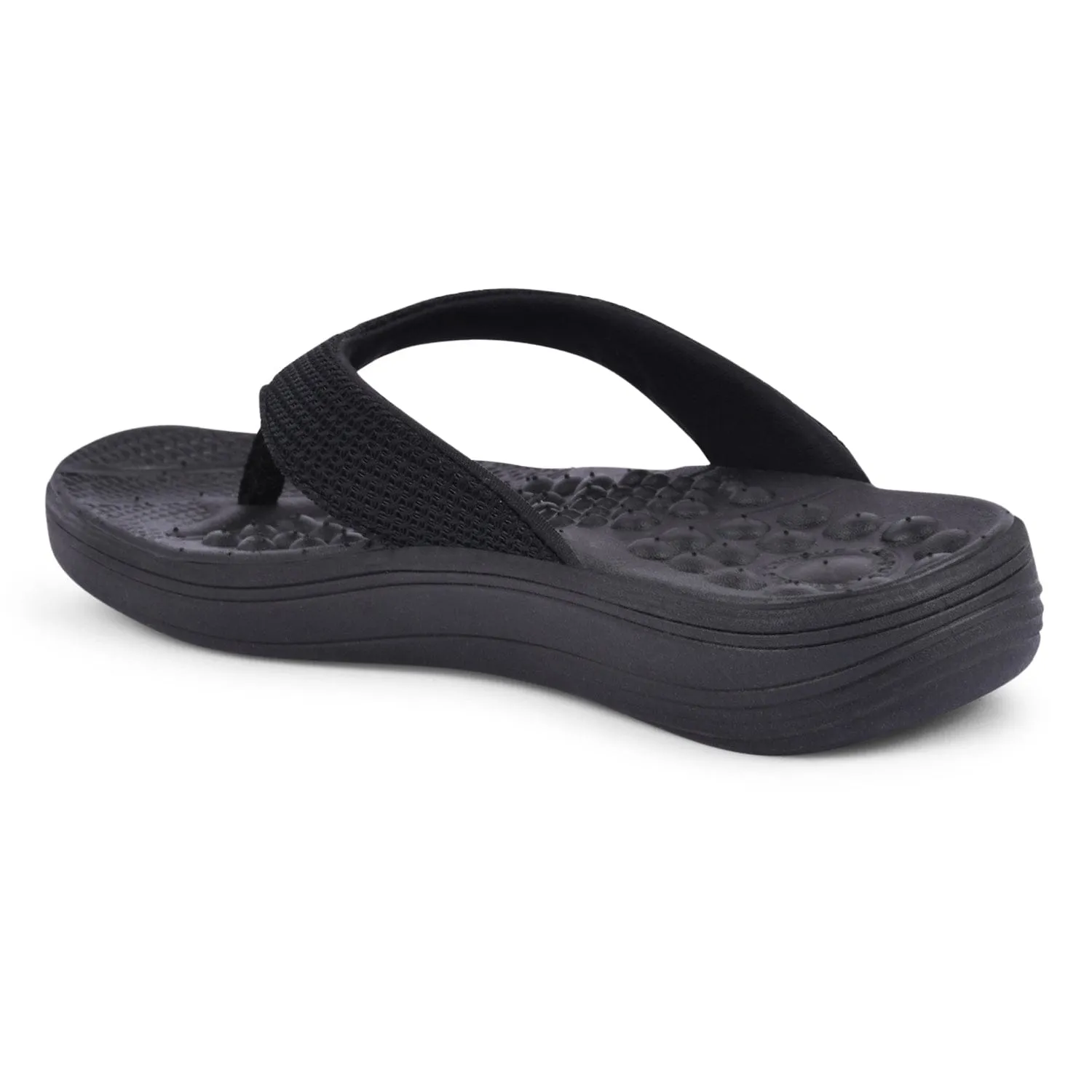 SL-411L-A Black Women's Flip Flops sold by Campus Shoes product image thumbnail 3