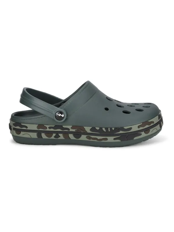 GC-4001 Olive Men's Clogs sold by Campus Shoes