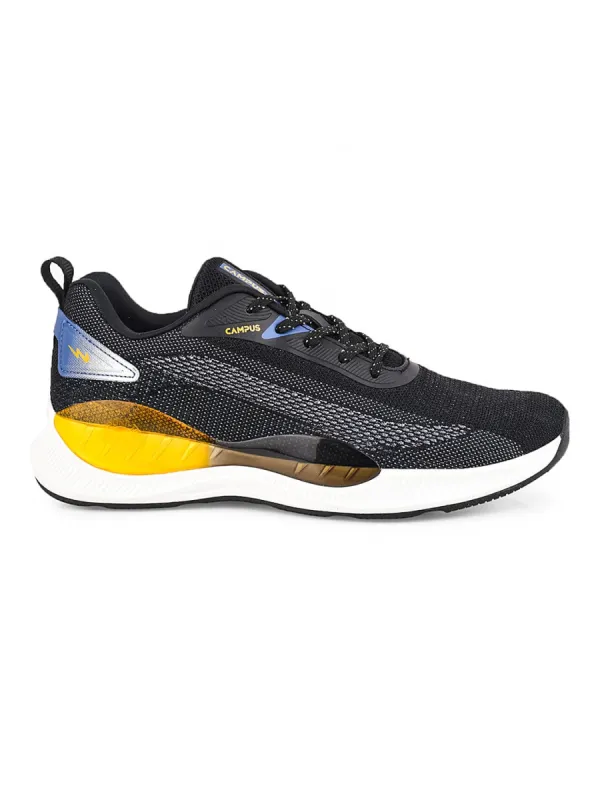 AGAIN Black Men's Running Shoes sold by Campus Shoes