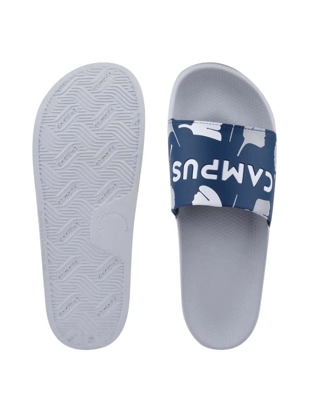 SL-433 Blue Men's Slides sold by Campus Shoes product image thumbnail 4