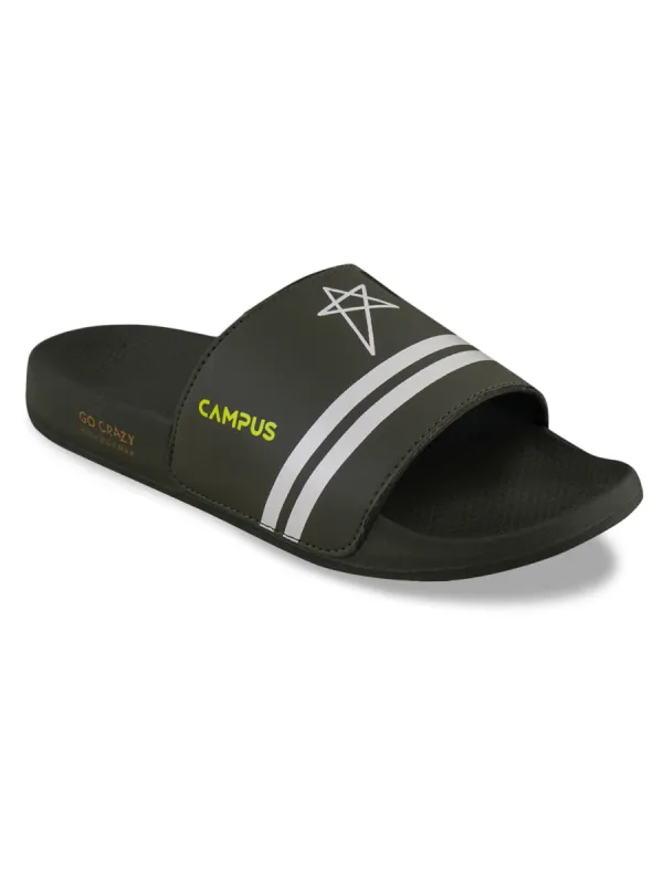 GC-SL-435 Olive Men's Slippers sold by Campus Shoes