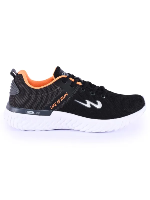 CLIPPER Black Men's Running Shoes sold by Campus Shoes