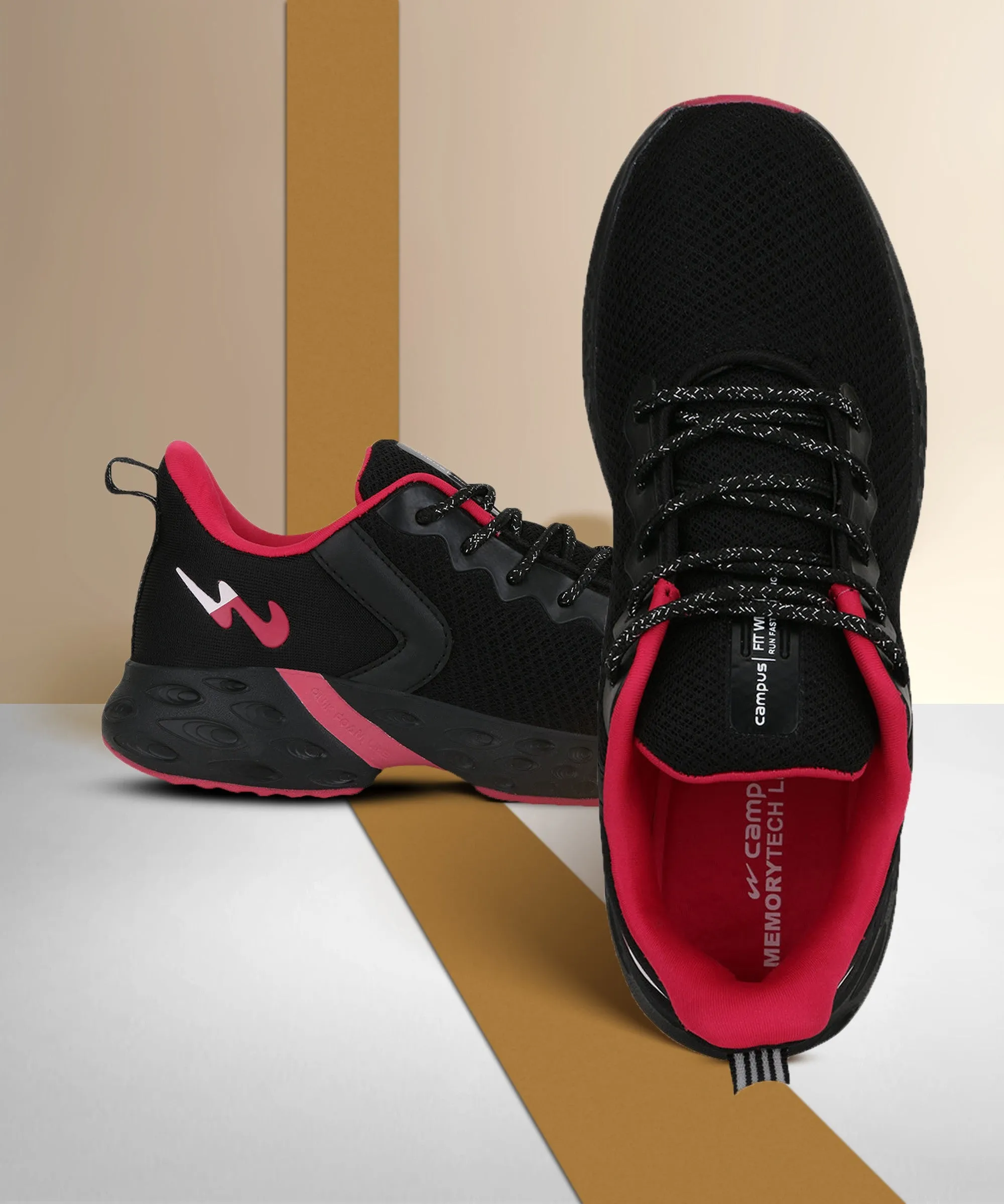 ALICE Black Women's Running Shoes sold by Campus Shoes product image thumbnail 5