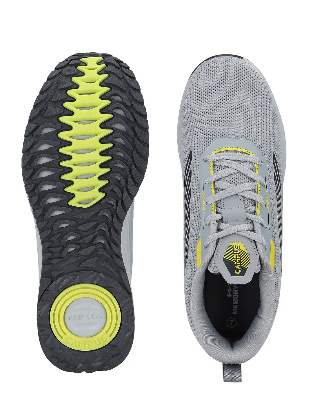 WAGON Grey Men's Sports Shoes sold by Campus Shoes product image thumbnail 5