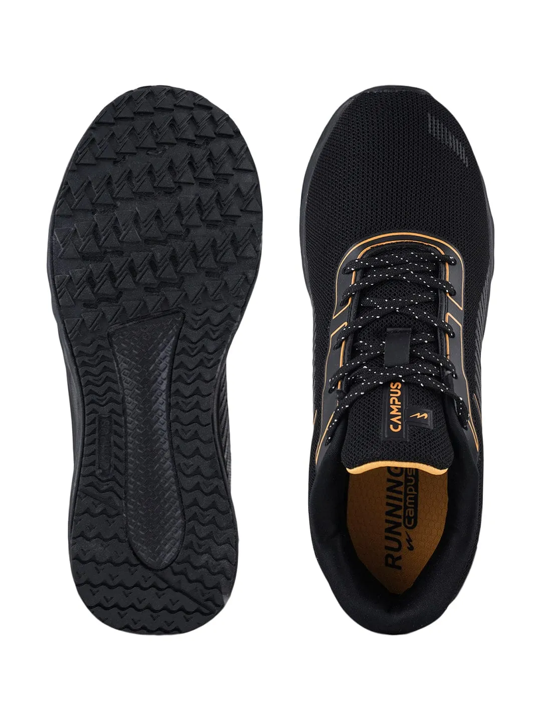 VINCENT Black Men's Sports Shoes sold by Campus Shoes product image thumbnail 4