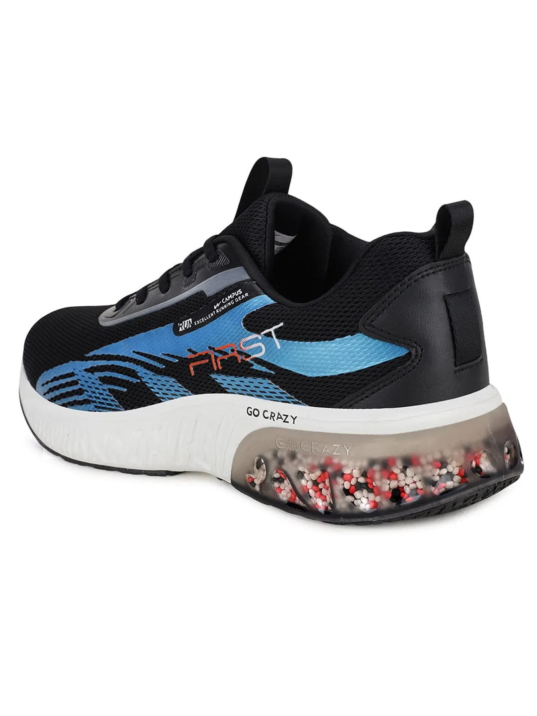 FIRST Black Men's Running Shoes sold by Campus Shoes product image thumbnail 3