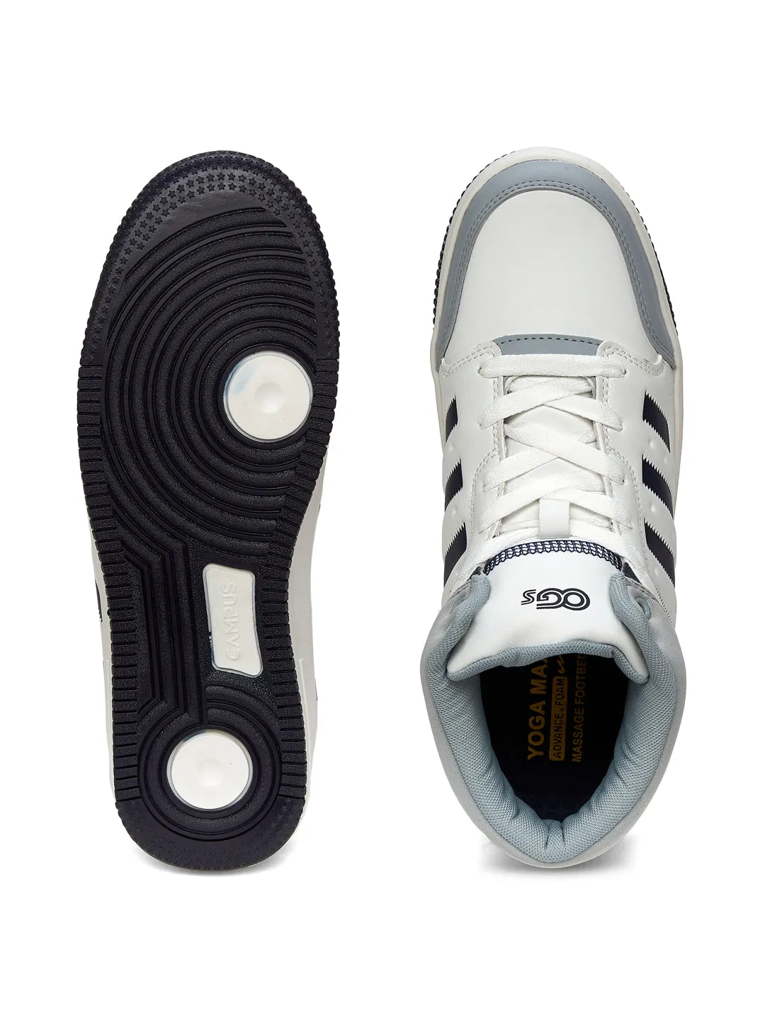 OG-26 White Men's Sneakers sold by Campus Shoes product image thumbnail 4