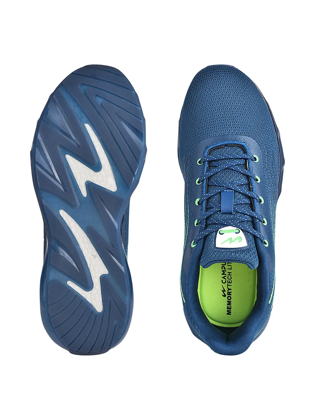 KIZER Blue Men's Sports Shoes sold by Campus Shoes product image thumbnail 4
