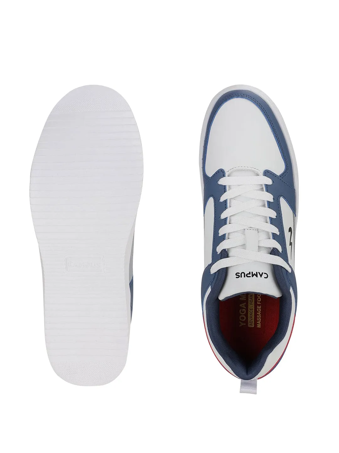 CHOCK White Men's Sneakers sold by Campus Shoes product image thumbnail 4