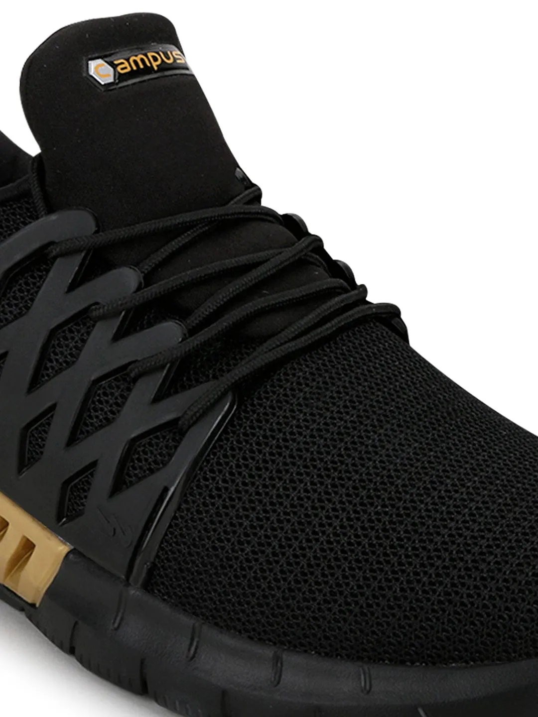 BELGIUM Black Men's Running Shoes sold by Campus Shoes product image thumbnail 5