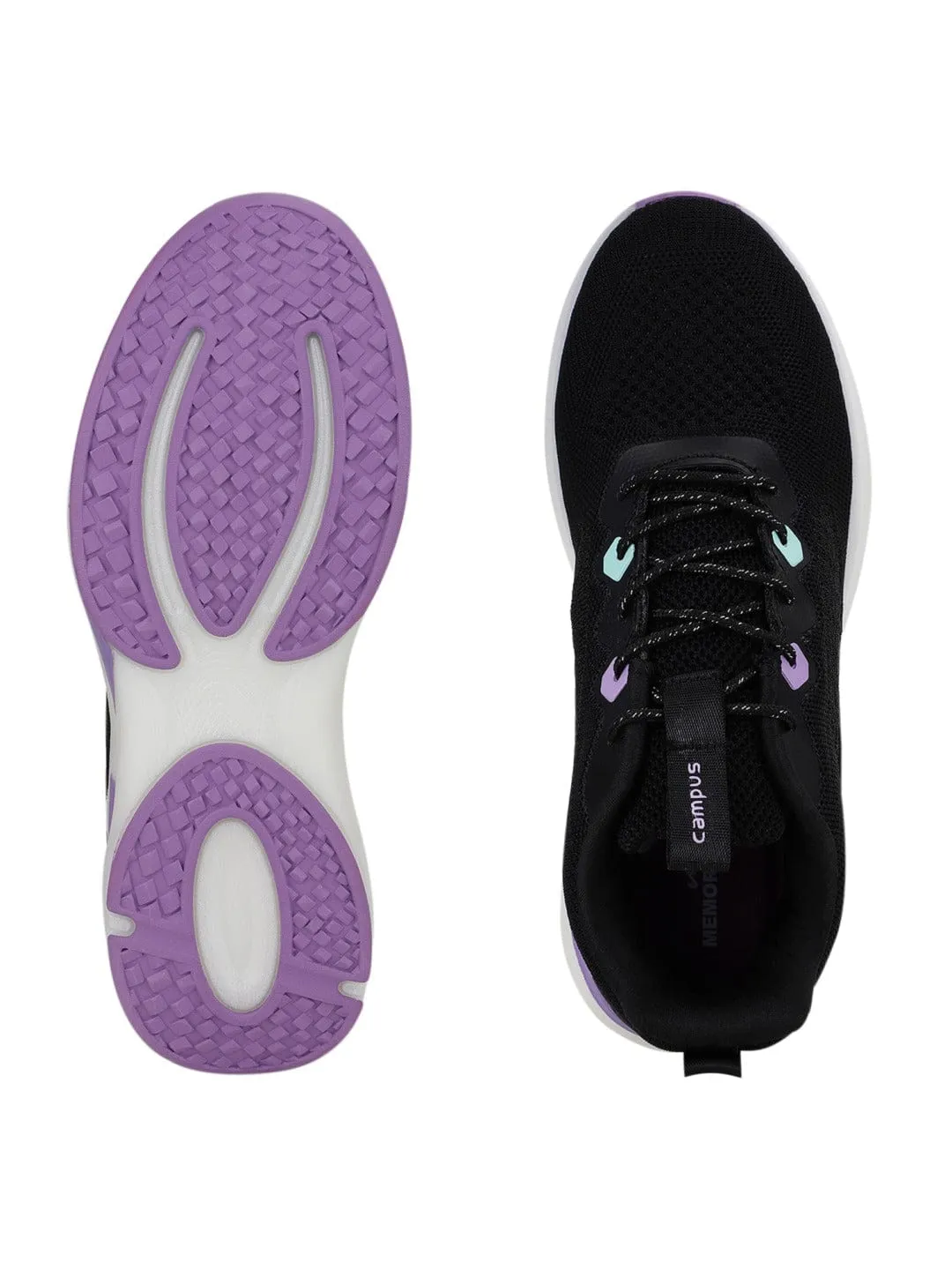 KEREN Black Women's Running Shoes sold by Campus Shoes product image thumbnail 5