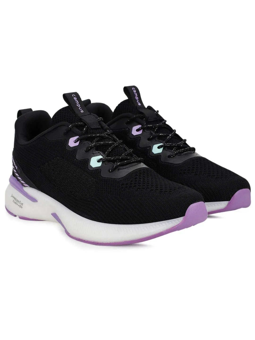 KEREN Black Women's Running Shoes sold by Campus Shoes product image thumbnail 2