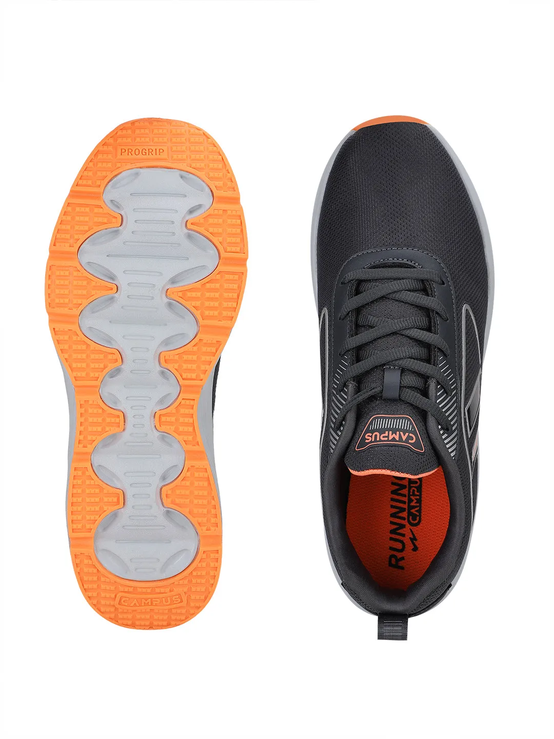 LUCIUS Grey Men's Running Shoes sold by Campus Shoes product image thumbnail 4