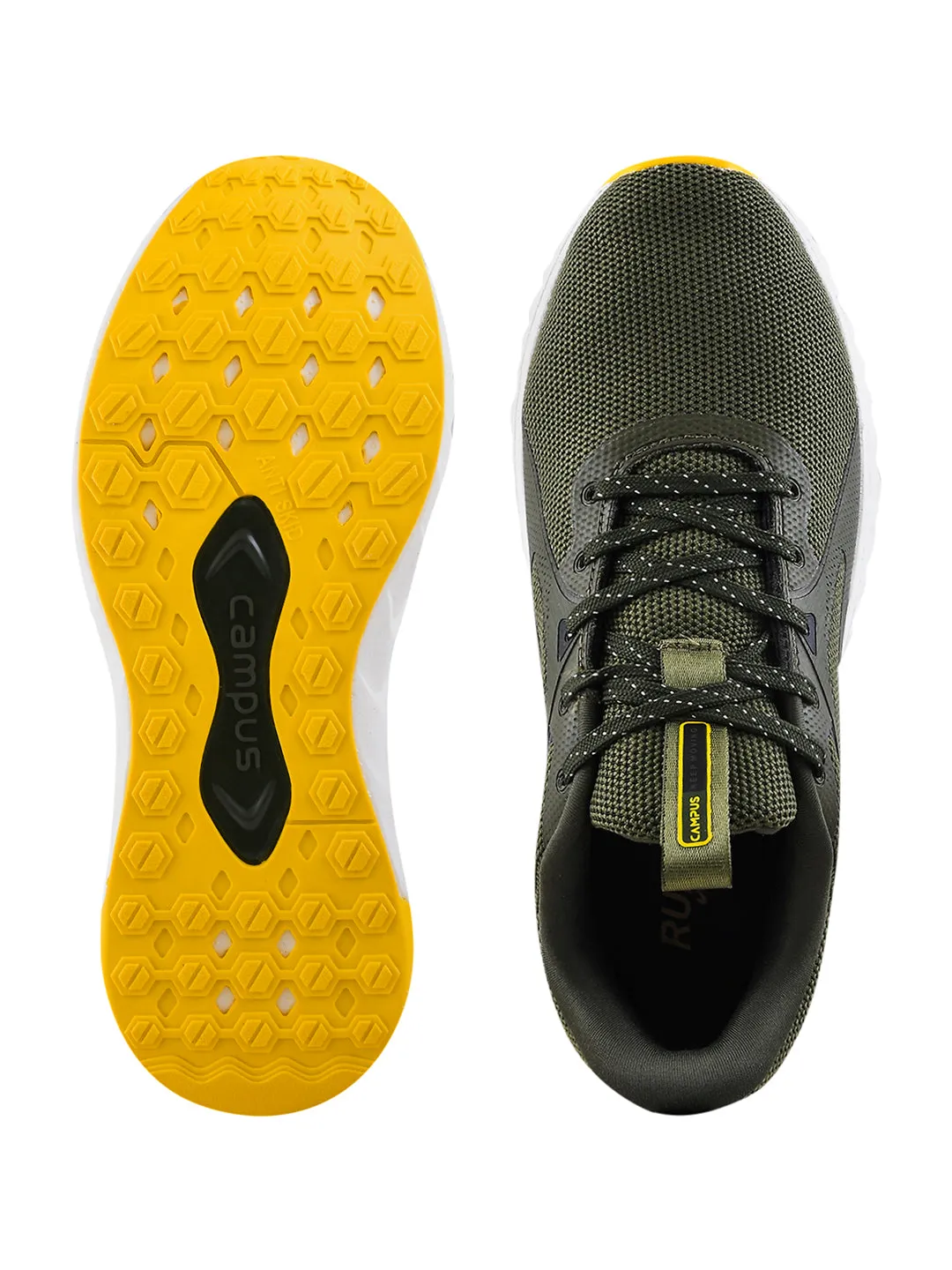 CAMP-DICE Olive Men's Running Shoes sold by Campus Shoes product image thumbnail 5