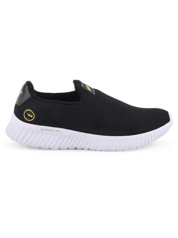 OXYFIT N Black Men's Walking Shoes sold by Campus Shoes
