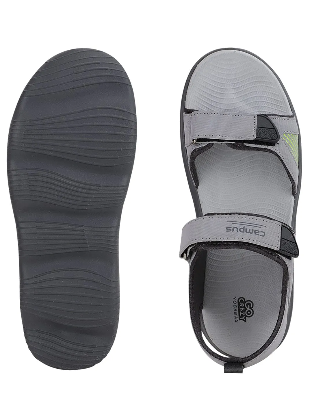 GC-2206 Grey Men's Sandals sold by Campus Shoes product image thumbnail 4