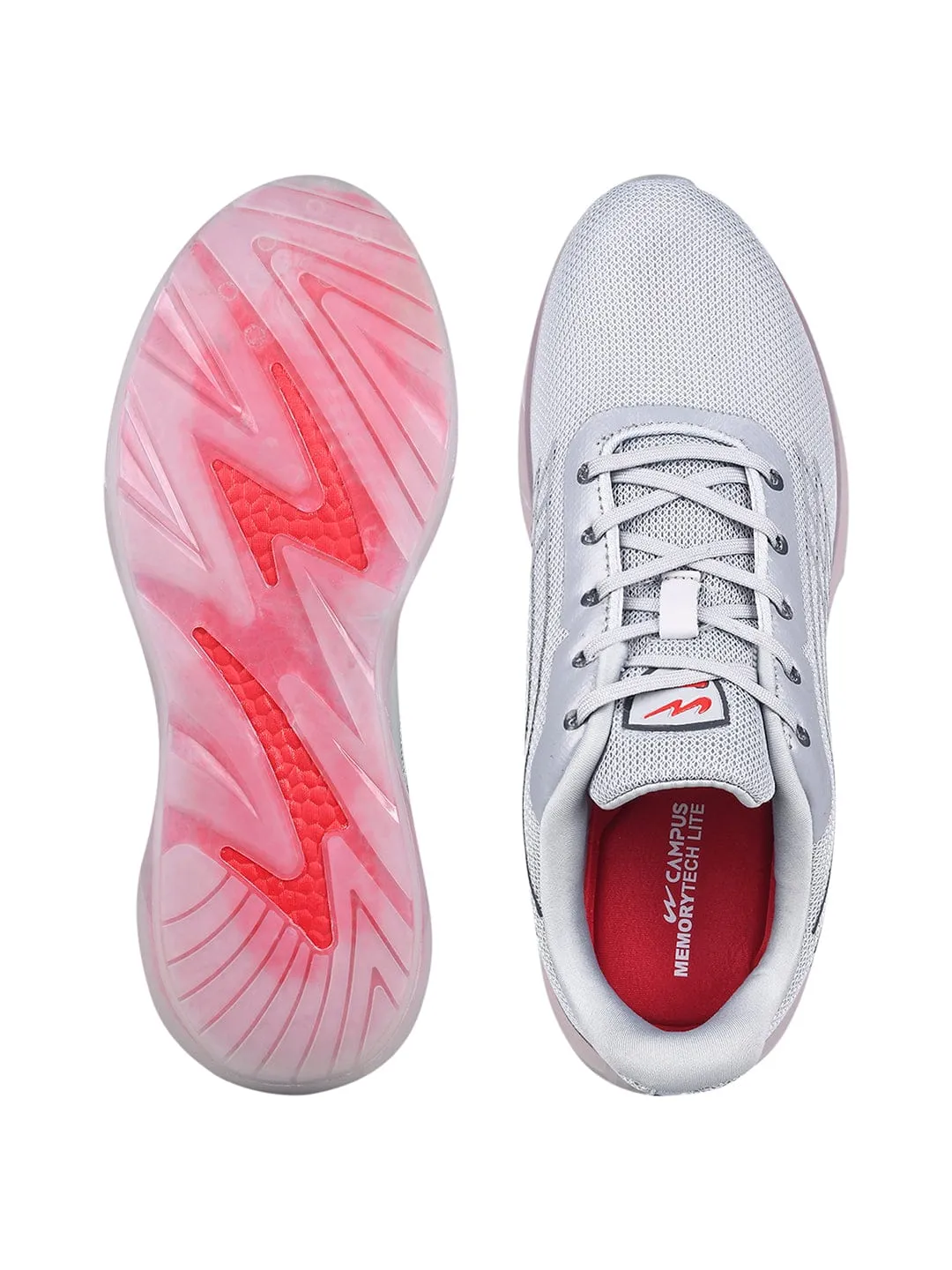 KIZER Grey Men's Sports Shoes sold by Campus Shoes product image thumbnail 4