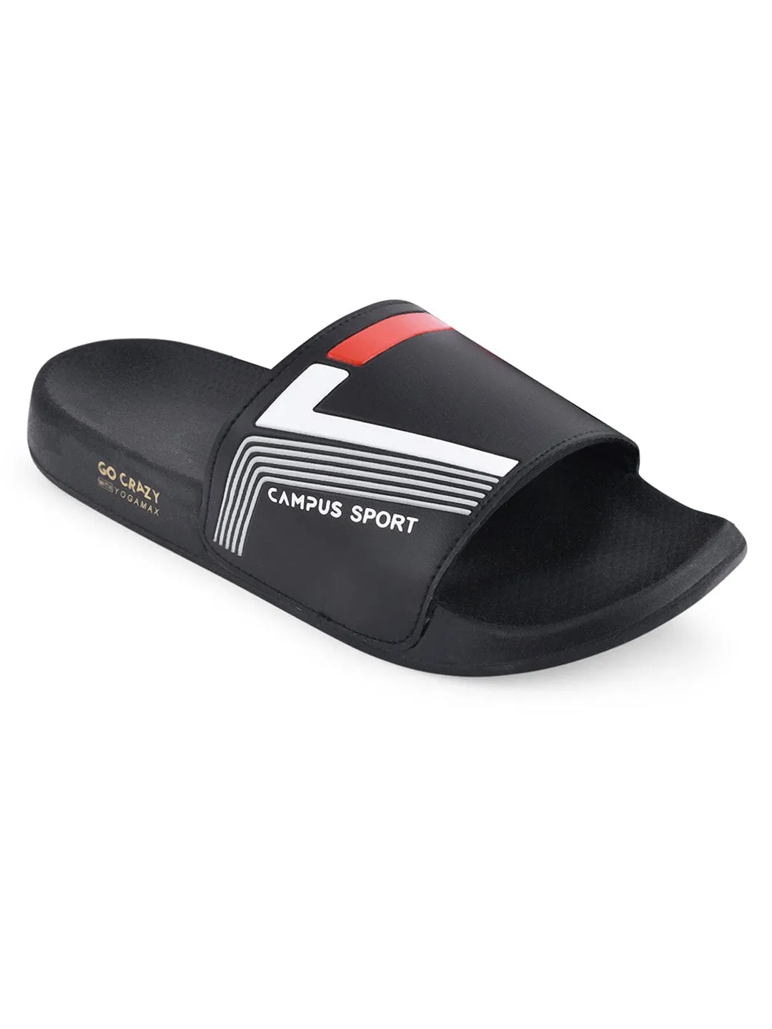 SL-432 Black Men's Slides sold by Campus Shoes