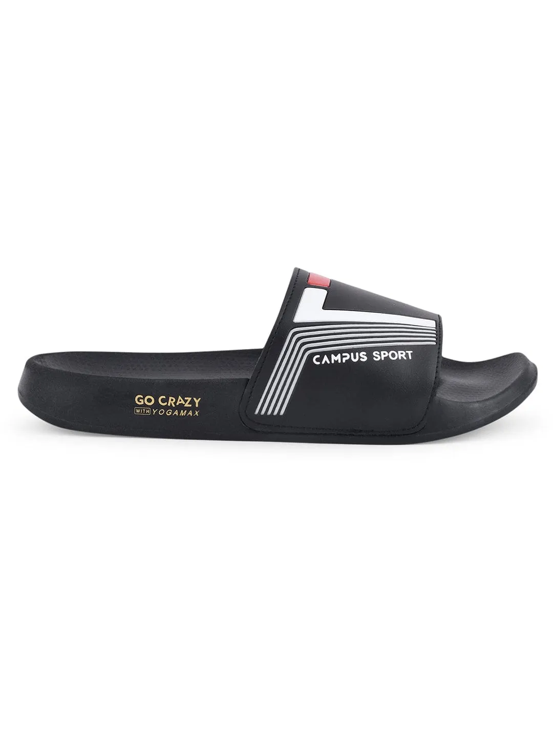SL-432 Black Men's Slides sold by Campus Shoes product image thumbnail 2
