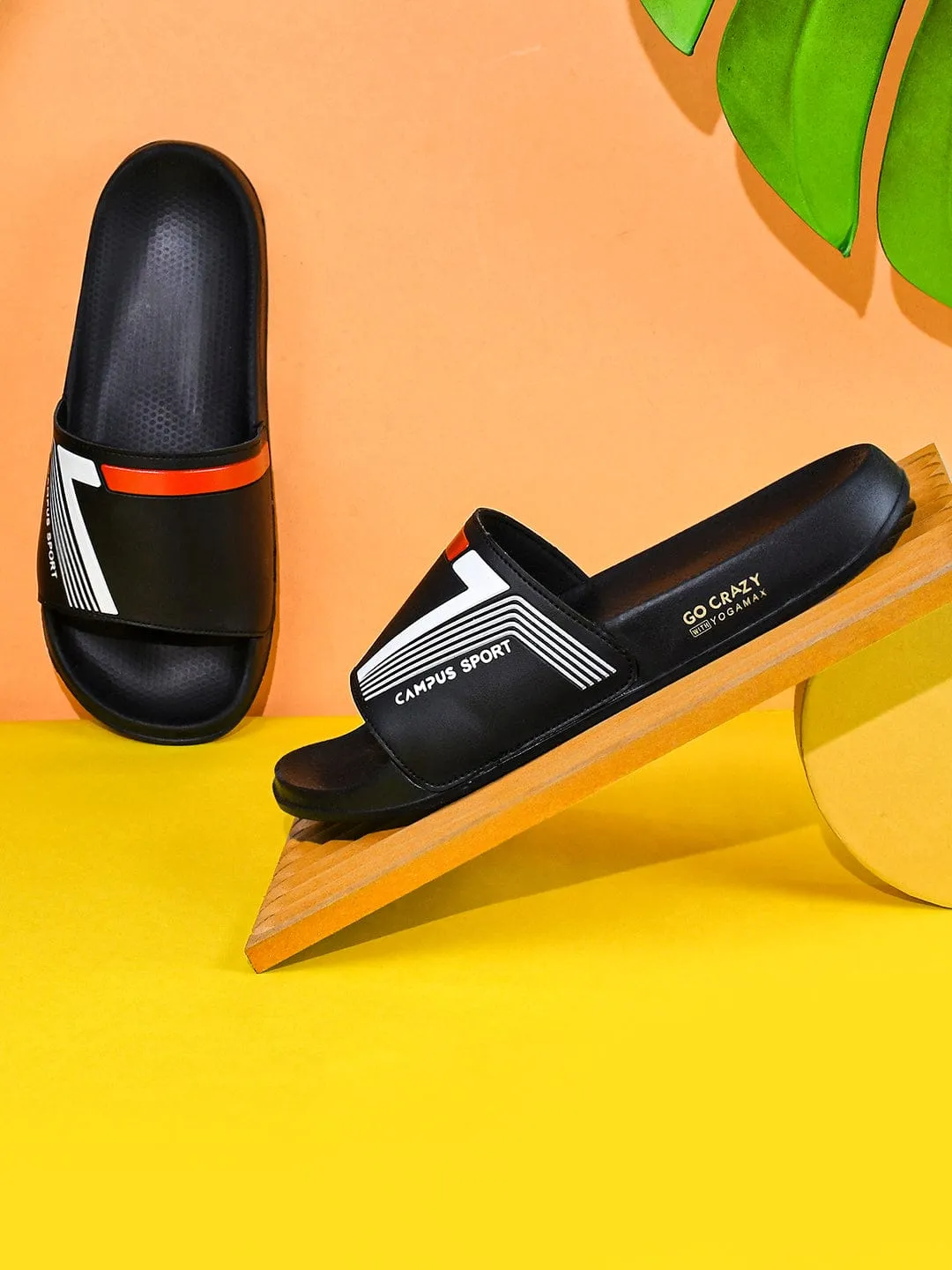 SL-432 Black Men's Slides sold by Campus Shoes product image thumbnail 5