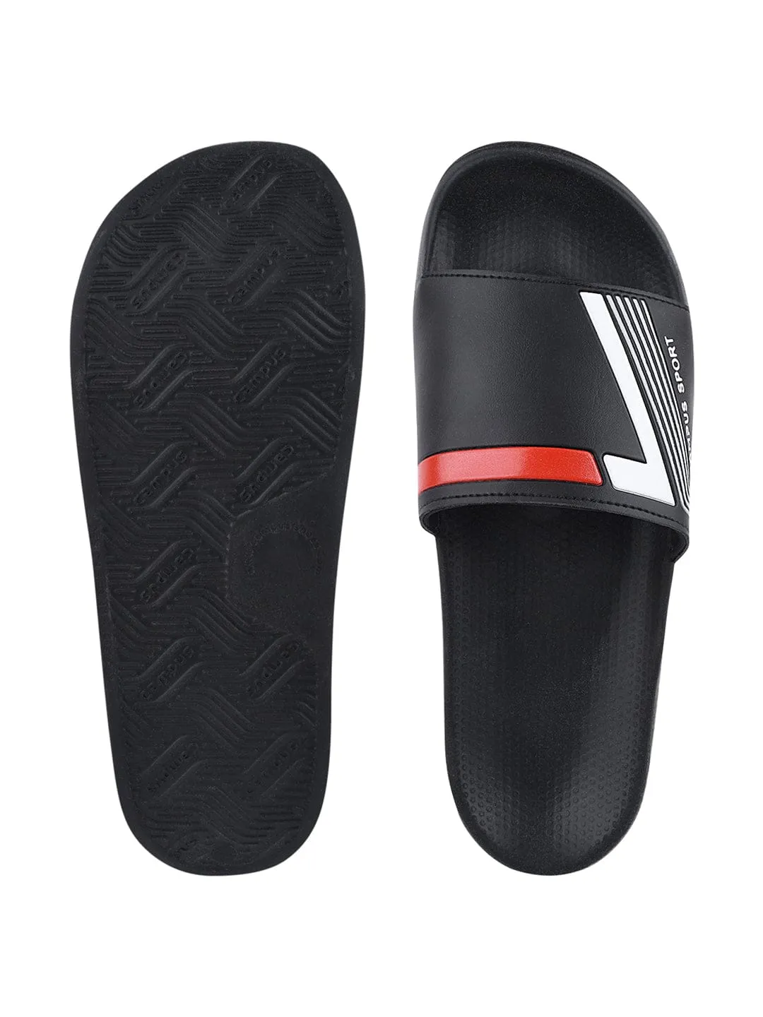 SL-432 Black Men's Slides sold by Campus Shoes product image thumbnail 4