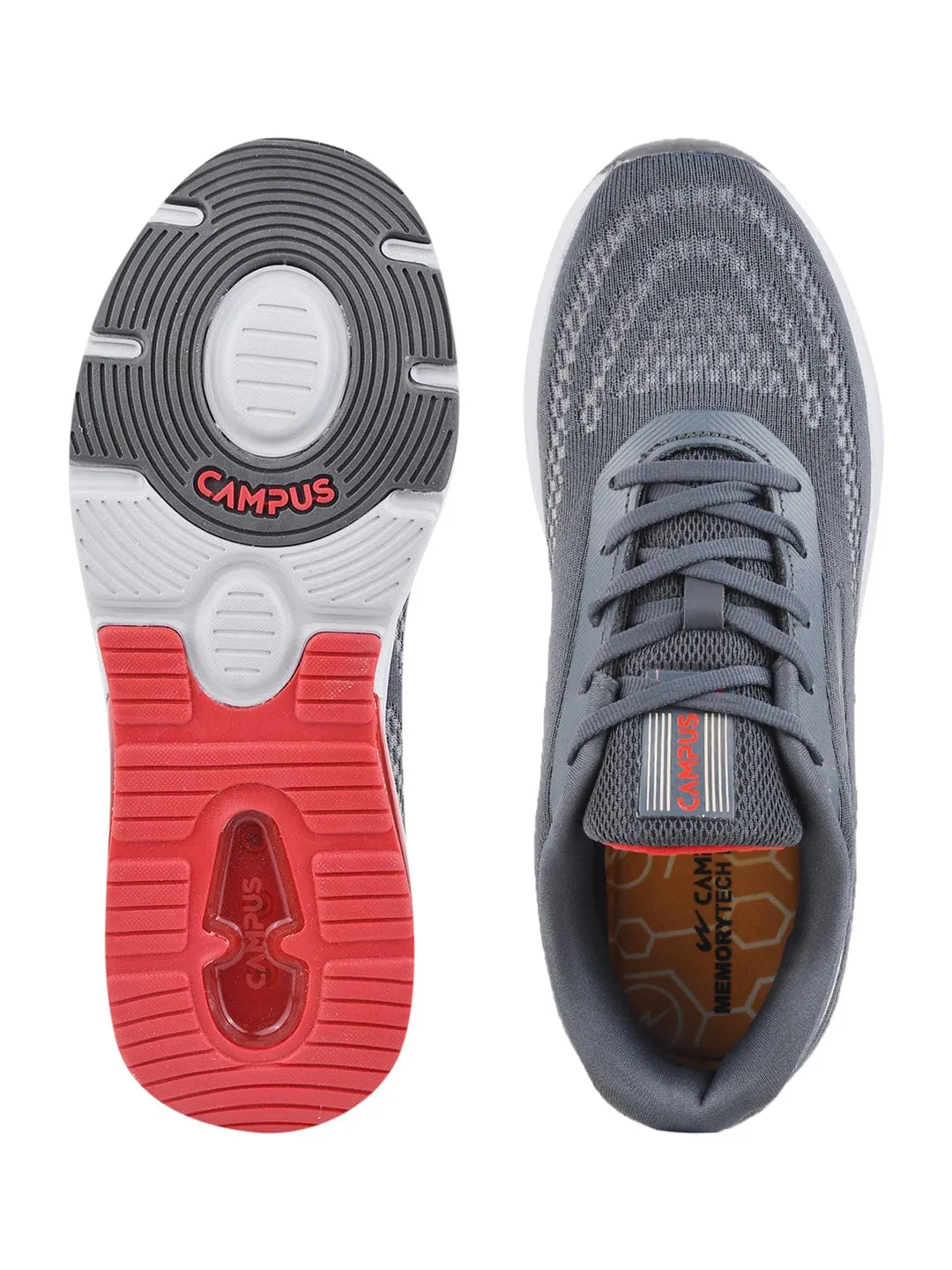 KREATION Grey Men's Running Shoes sold by Campus Shoes product image thumbnail 4