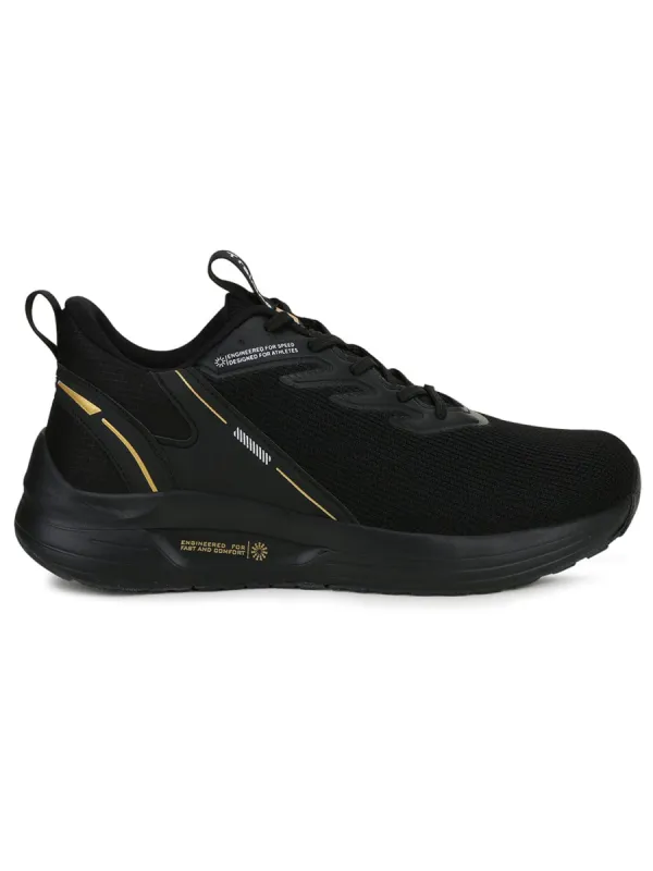 ZOOM Black Men's Running Shoes sold by Campus Shoes
