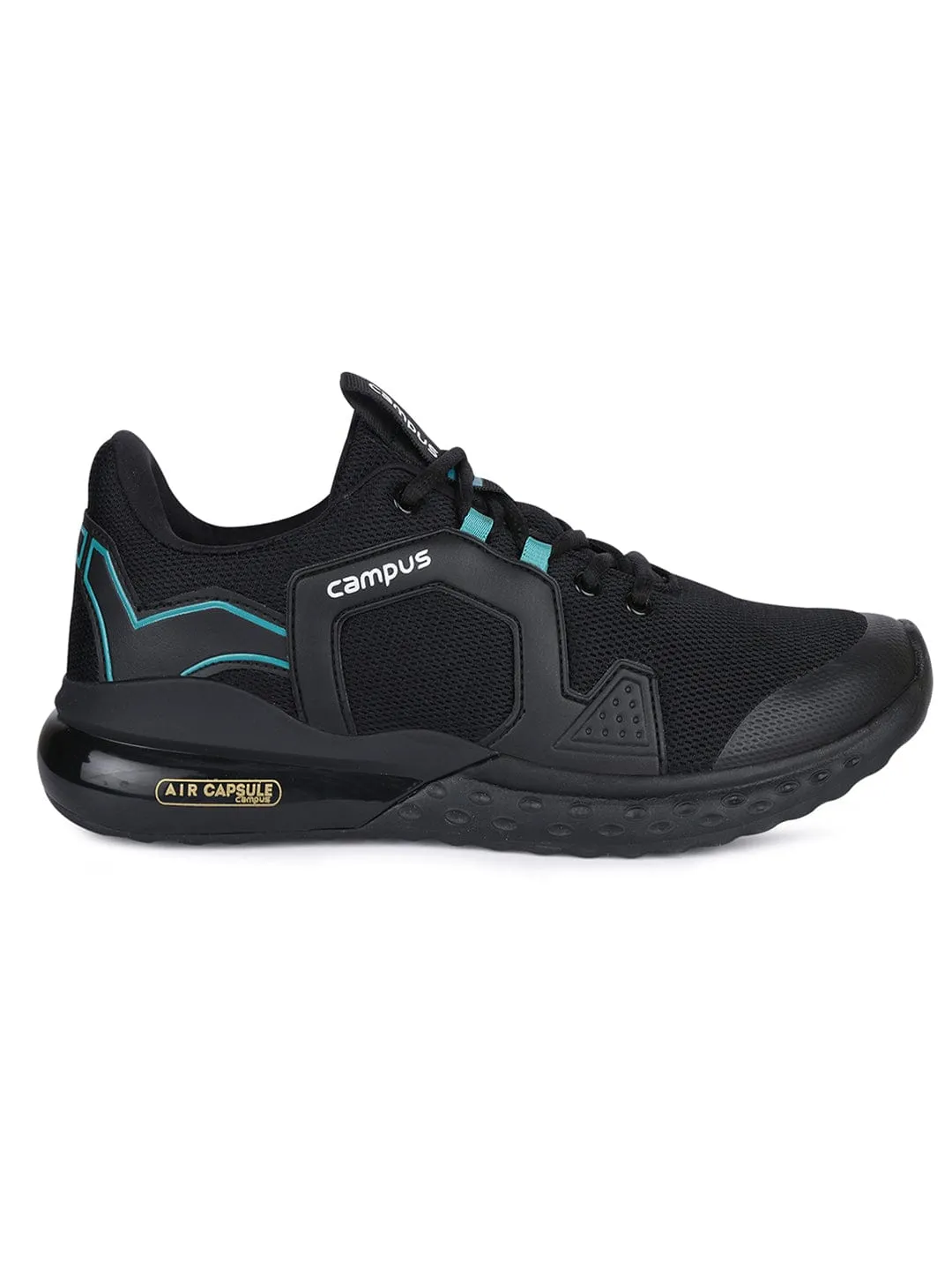 PATRIK PRO Black Men's Sports Shoes sold by Campus Shoes