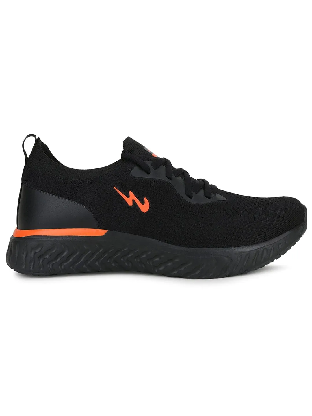 PRIX PRO Black Men's Running Shoes sold by Campus Shoes
