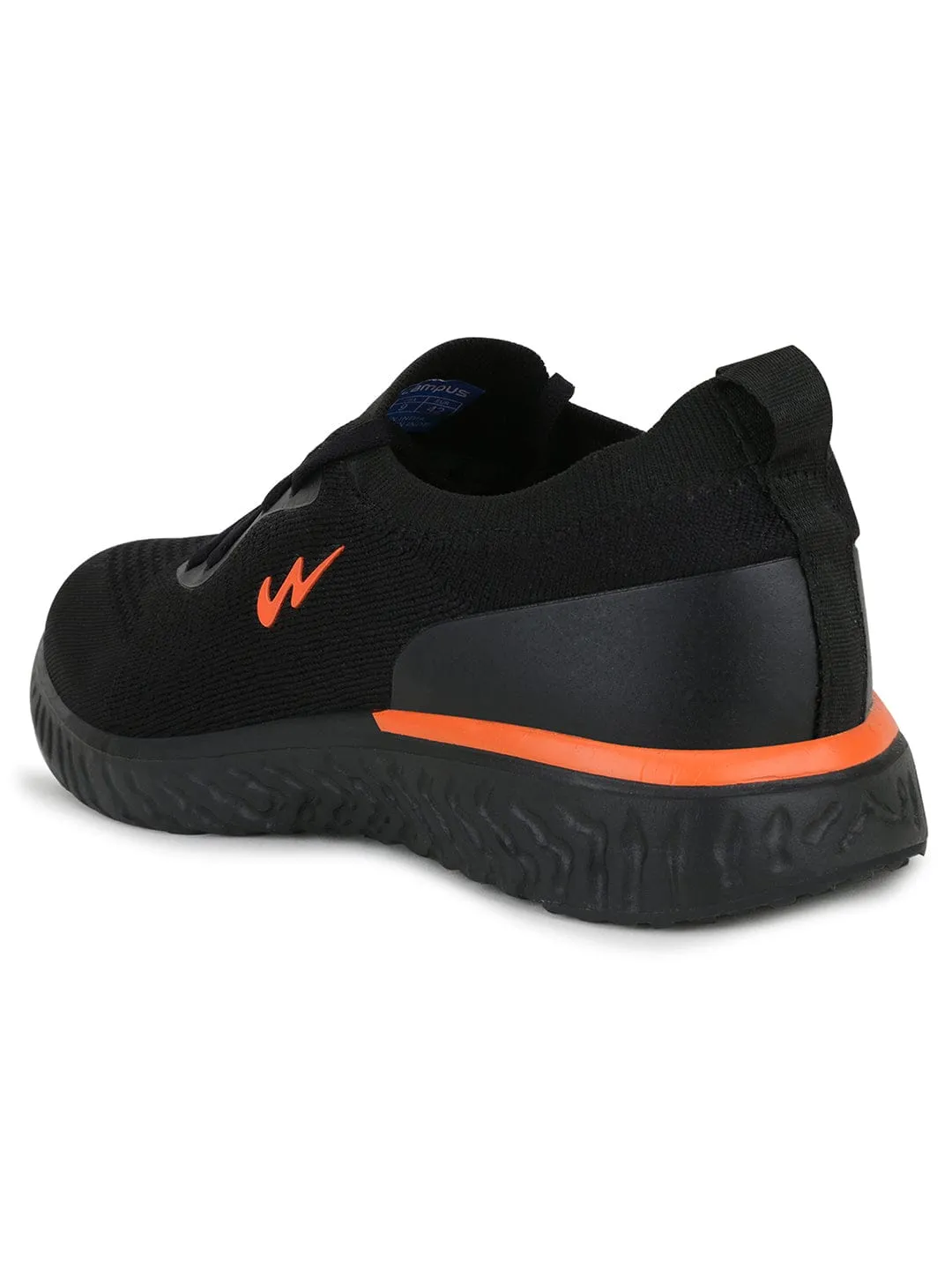 PRIX PRO Black Men's Running Shoes sold by Campus Shoes product image thumbnail 3