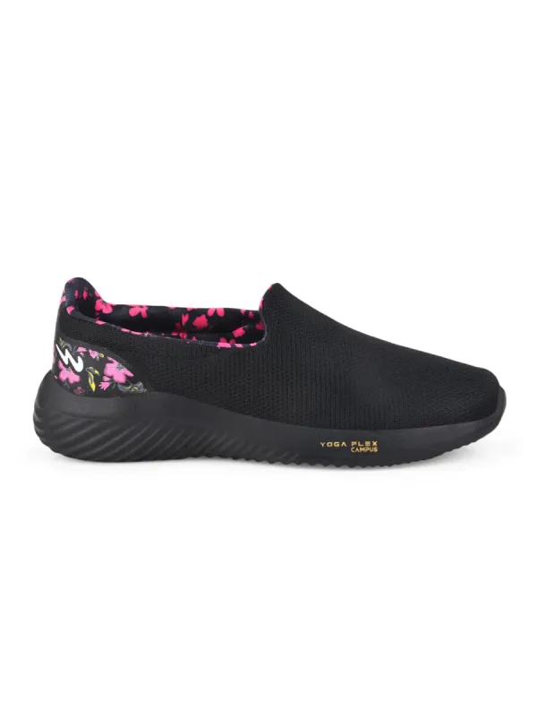 CAMP JEX Black Women's Slip-ons sold by Campus Shoes