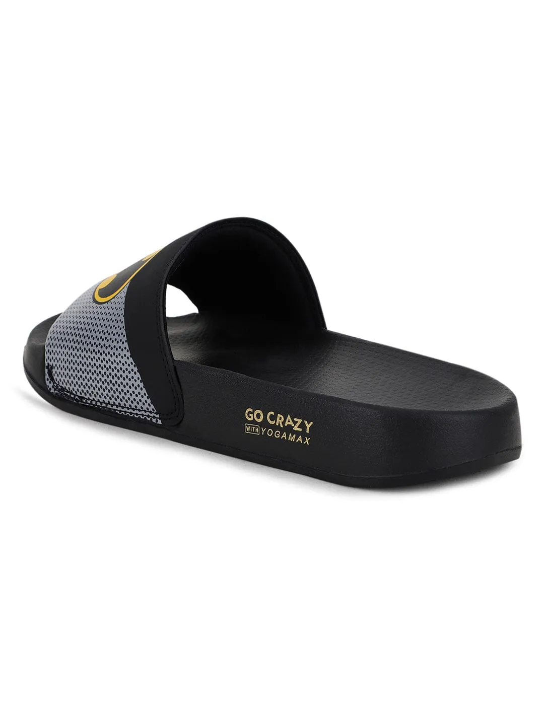 JL-013 Black Men's Slides sold by Campus Shoes product image thumbnail 3