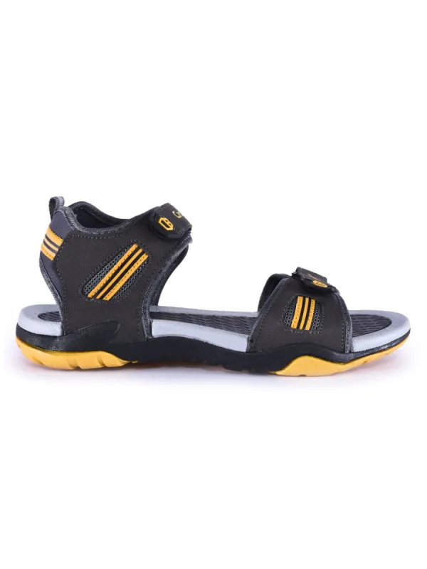 HUNK Black Men's Sports Sandals sold by Campus Shoes