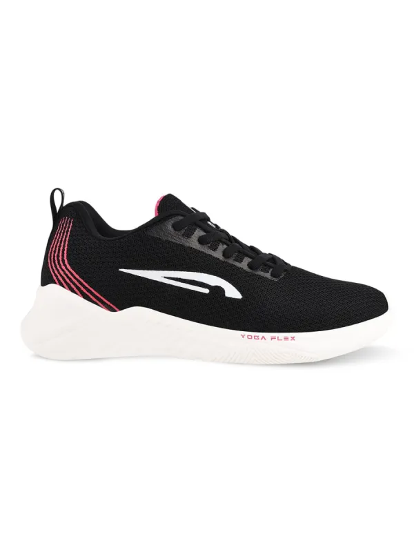 QUIL A Black Women's Running Shoes sold by Campus Shoes