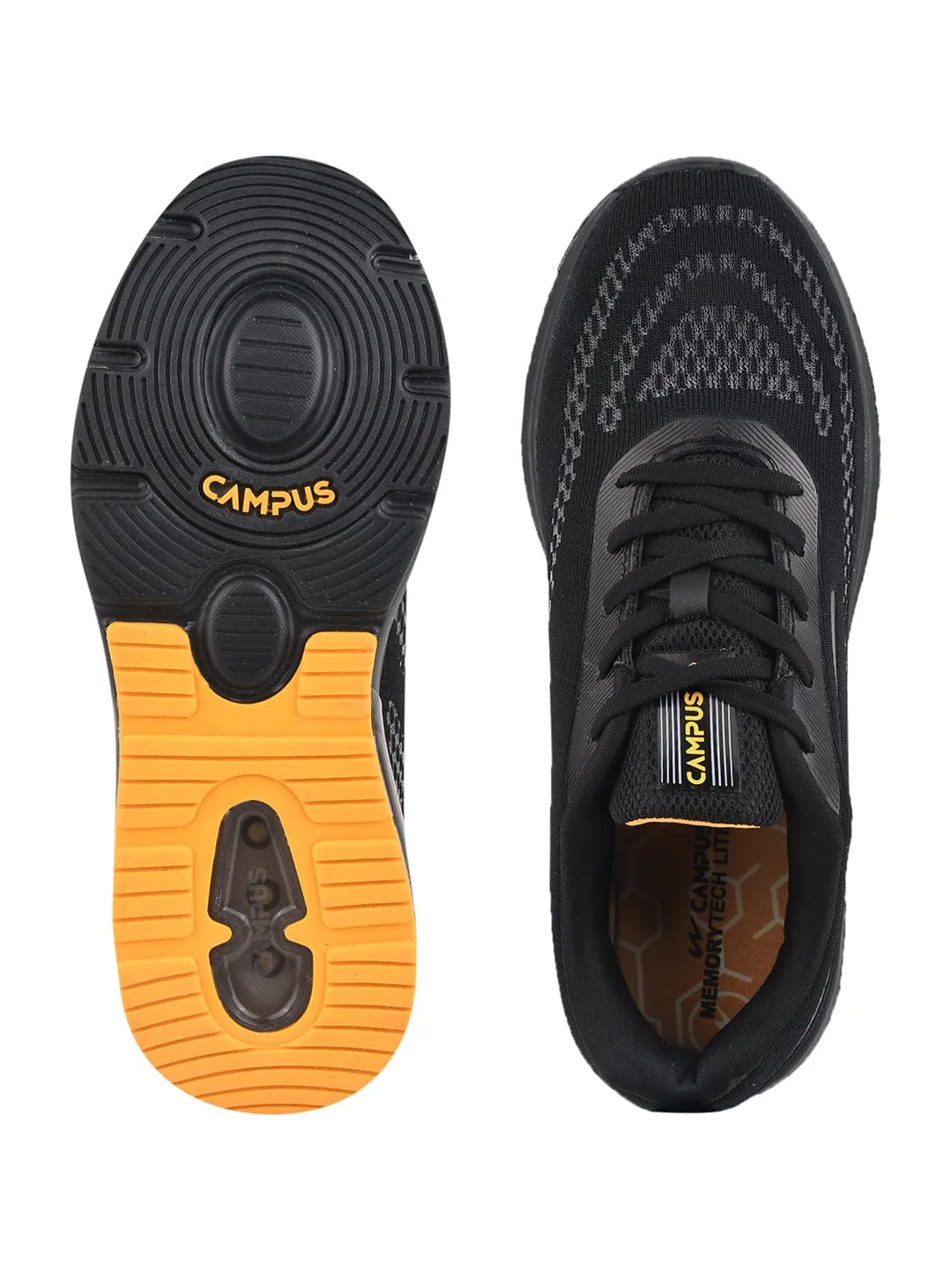 KREATION Black Men's Running Shoes sold by Campus Shoes product image thumbnail 4