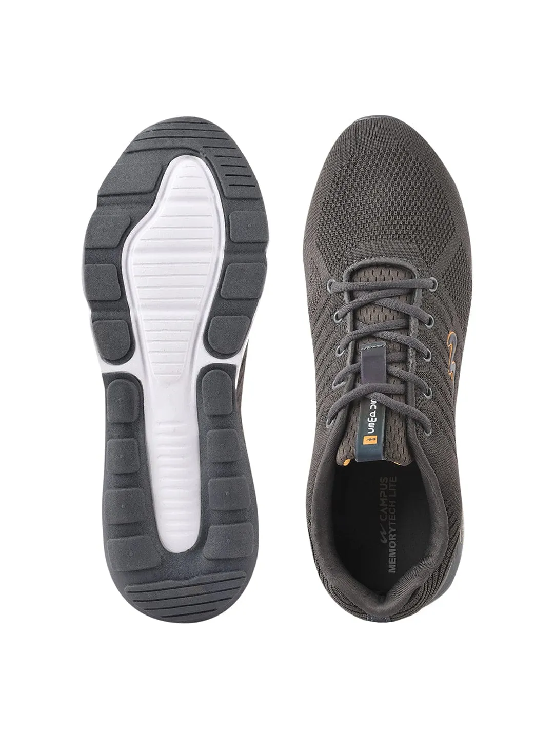 MIKE N Grey Men's Running Shoes sold by Campus Shoes product image thumbnail 4
