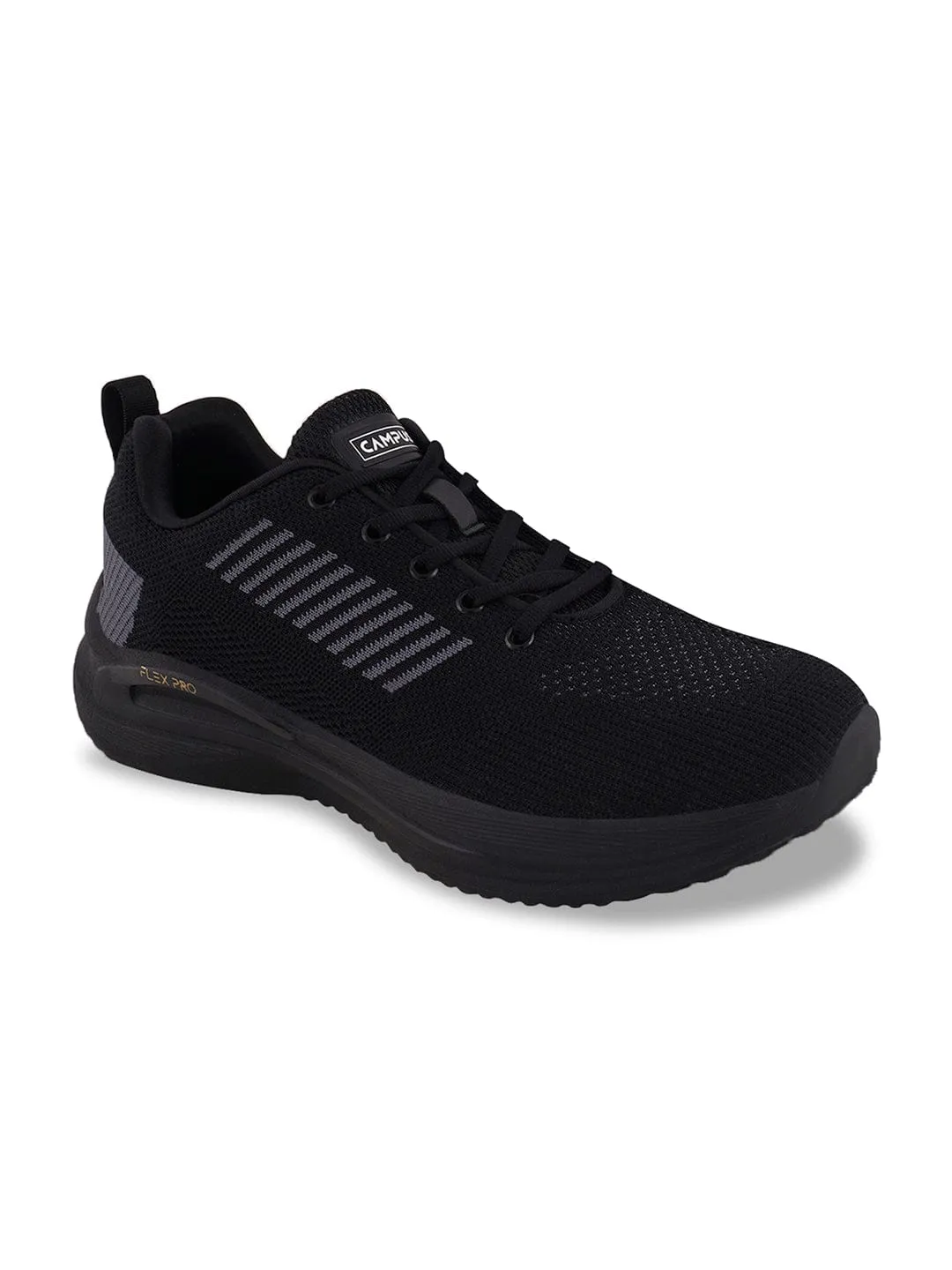 PAXTON Black Men's Sports Shoes sold by Campus Shoes product image thumbnail 2