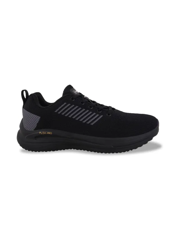 PAXTON Black Men's Sports Shoes sold by Campus Shoes