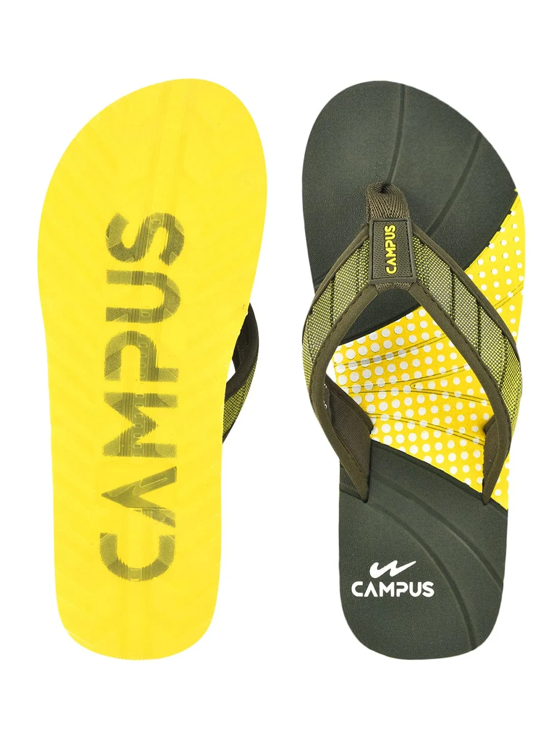 GC-1057 Olive Men's Flip Flops sold by Campus Shoes product image thumbnail 5