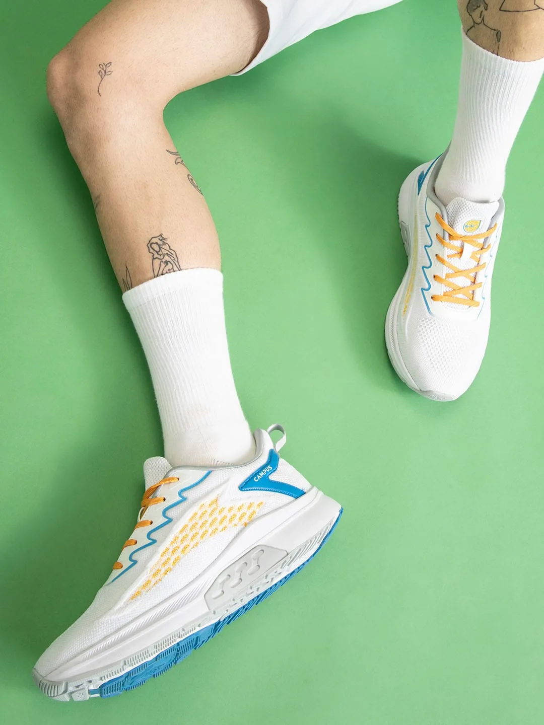 CAMP ALFRED White Men's Running Shoes sold by Campus Shoes product image thumbnail 4