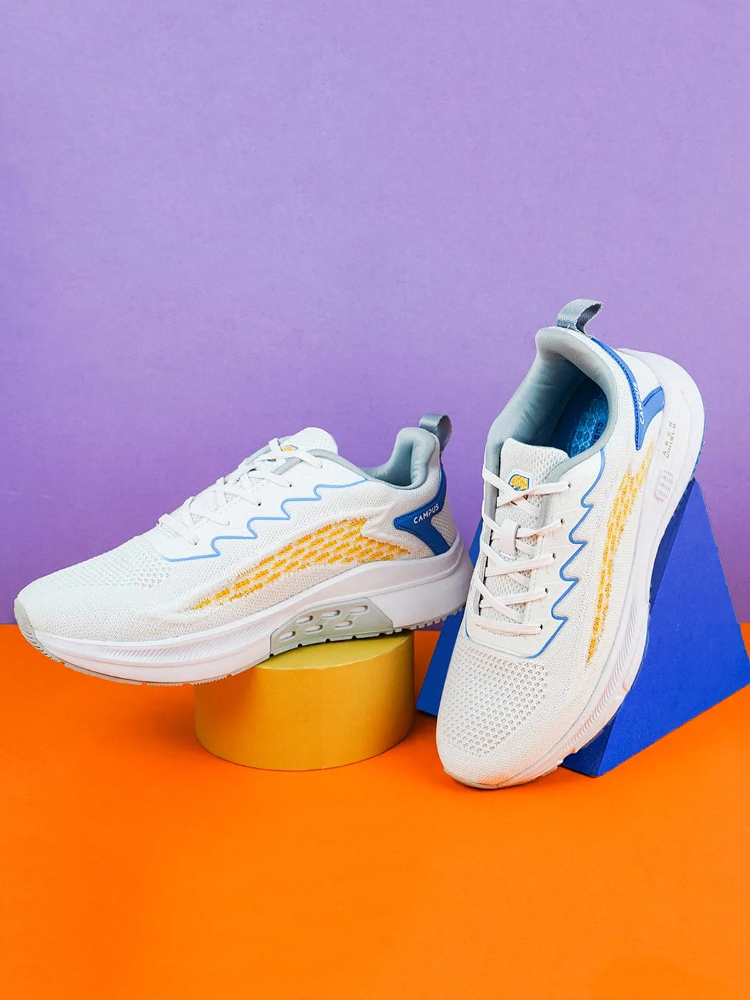 CAMP ALFRED White Men's Running Shoes sold by Campus Shoes product image thumbnail 5