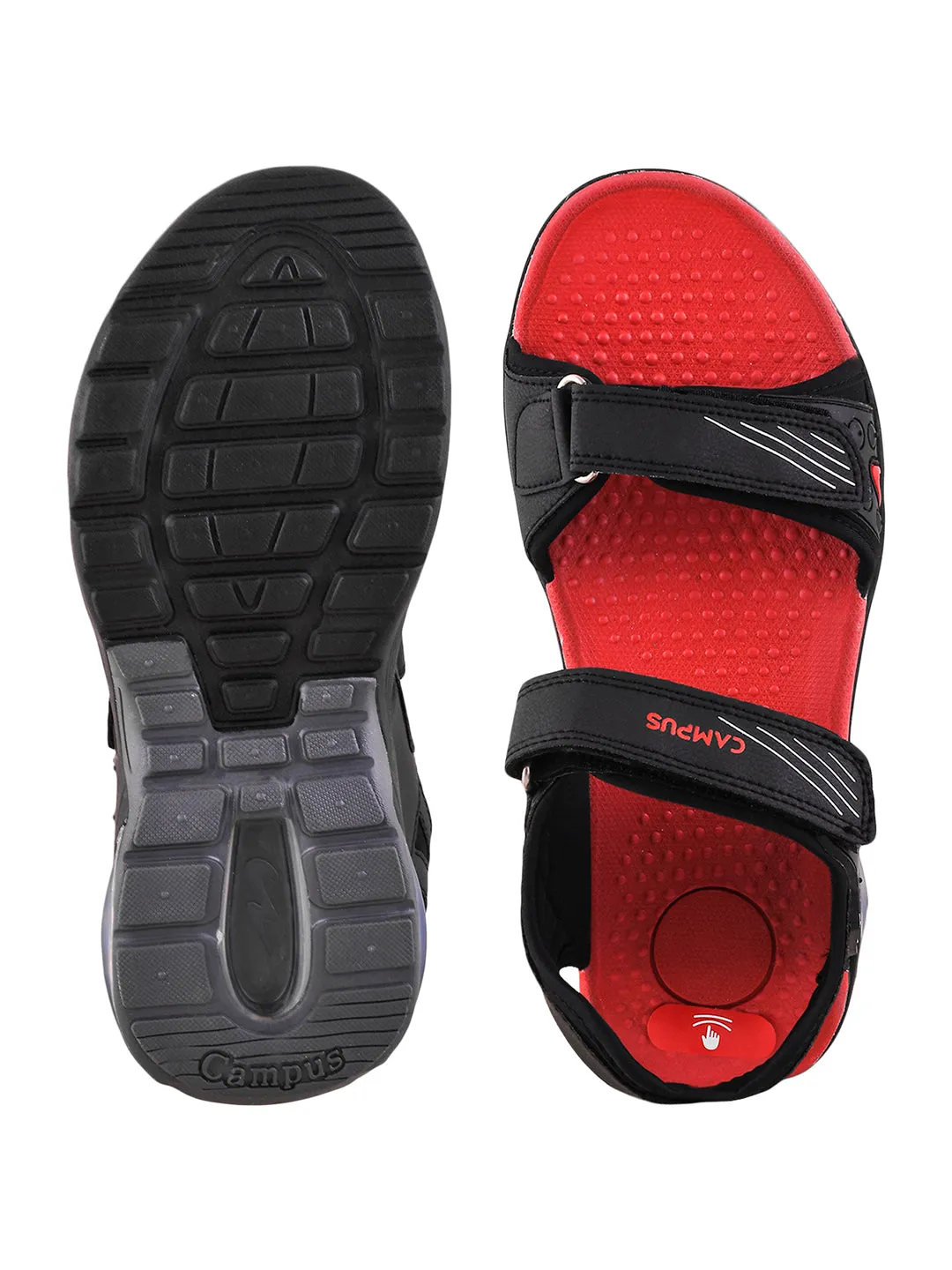GC-09 Black Men's Sandals sold by Campus Shoes product image thumbnail 5