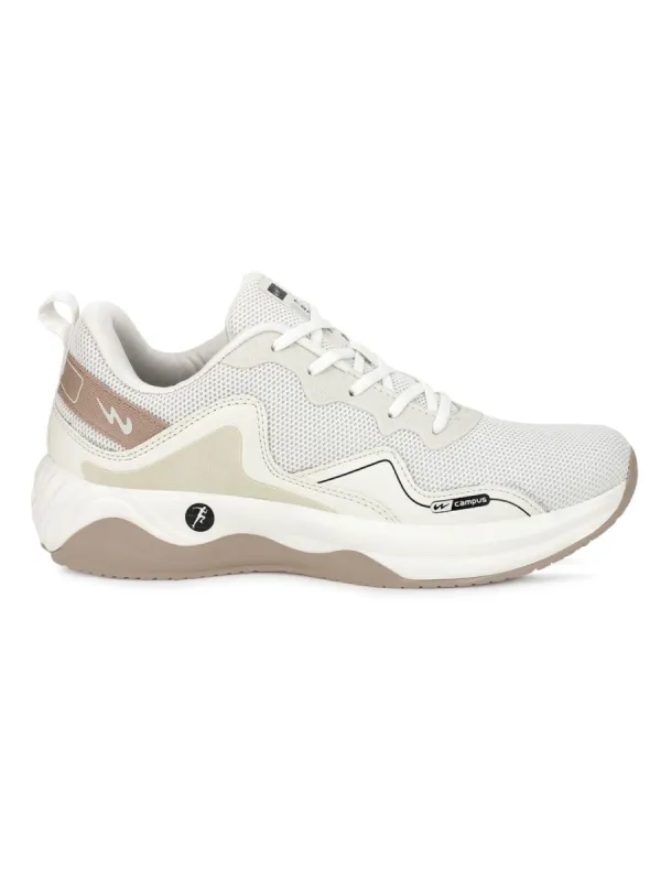 HASHBRO Off White Men's Running Shoes sold by Campus Shoes