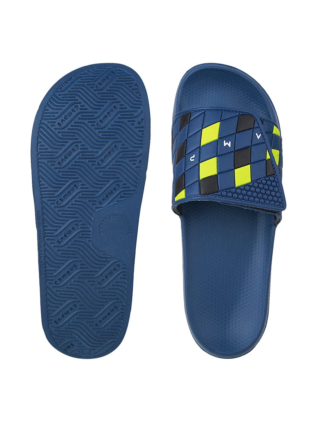 SL-425 Blue Men's Slides sold by Campus Shoes product image thumbnail 4