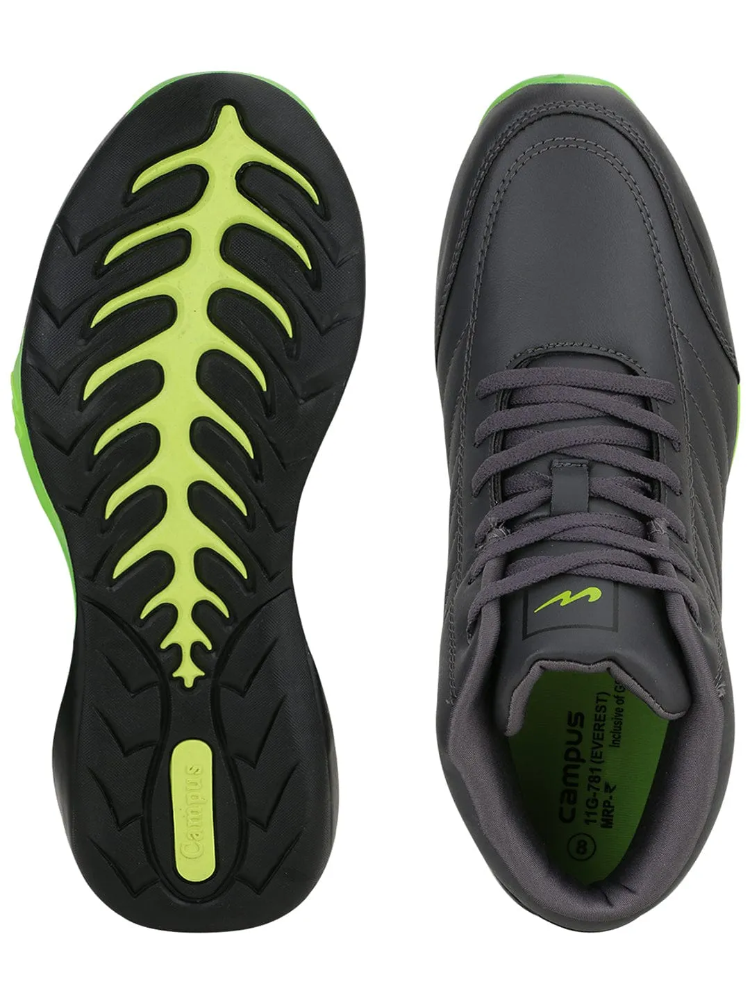 EVEREST Grey Men's Sneakers sold by Campus Shoes product image thumbnail 4