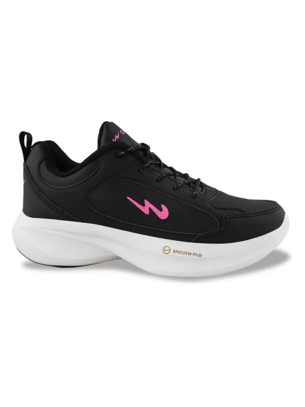 FRILL Black Women's Sports Shoes sold by Campus Shoes