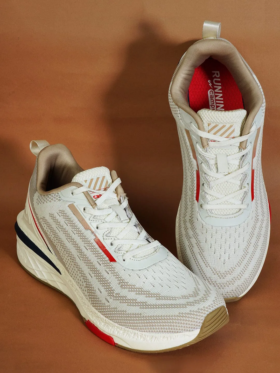 CAMP HANK Off White Men's Running Shoes sold by Campus Shoes product image thumbnail 4